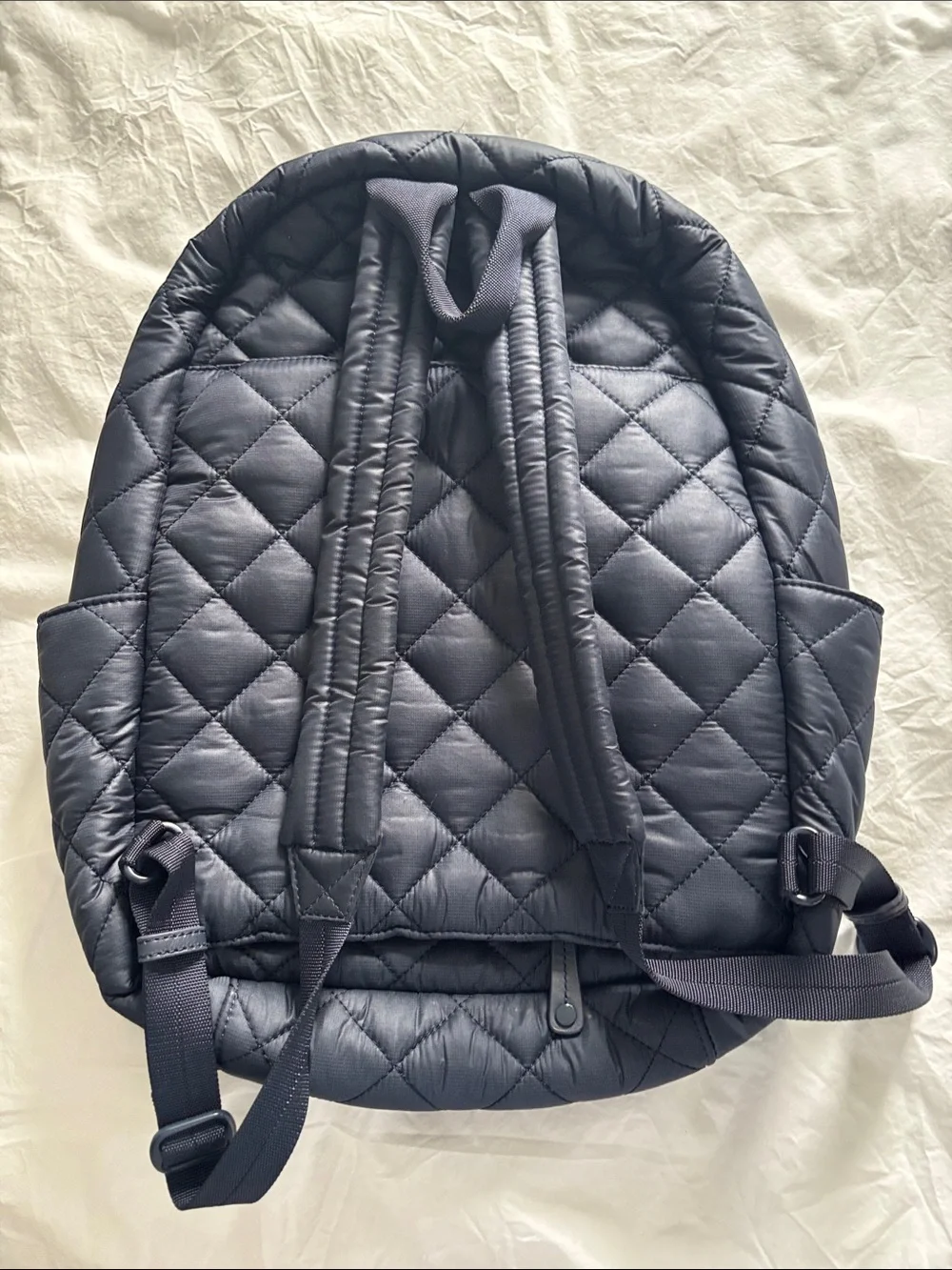 Quince Transit Quilted Commuter Backpack - Navy